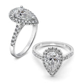 Pear Shaped Diamond Engagement Ring - Dracakis Jewellers